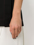 18kt rose gold Figlia dei Fiori chalcedony, garnet, moonstone and diamond ring